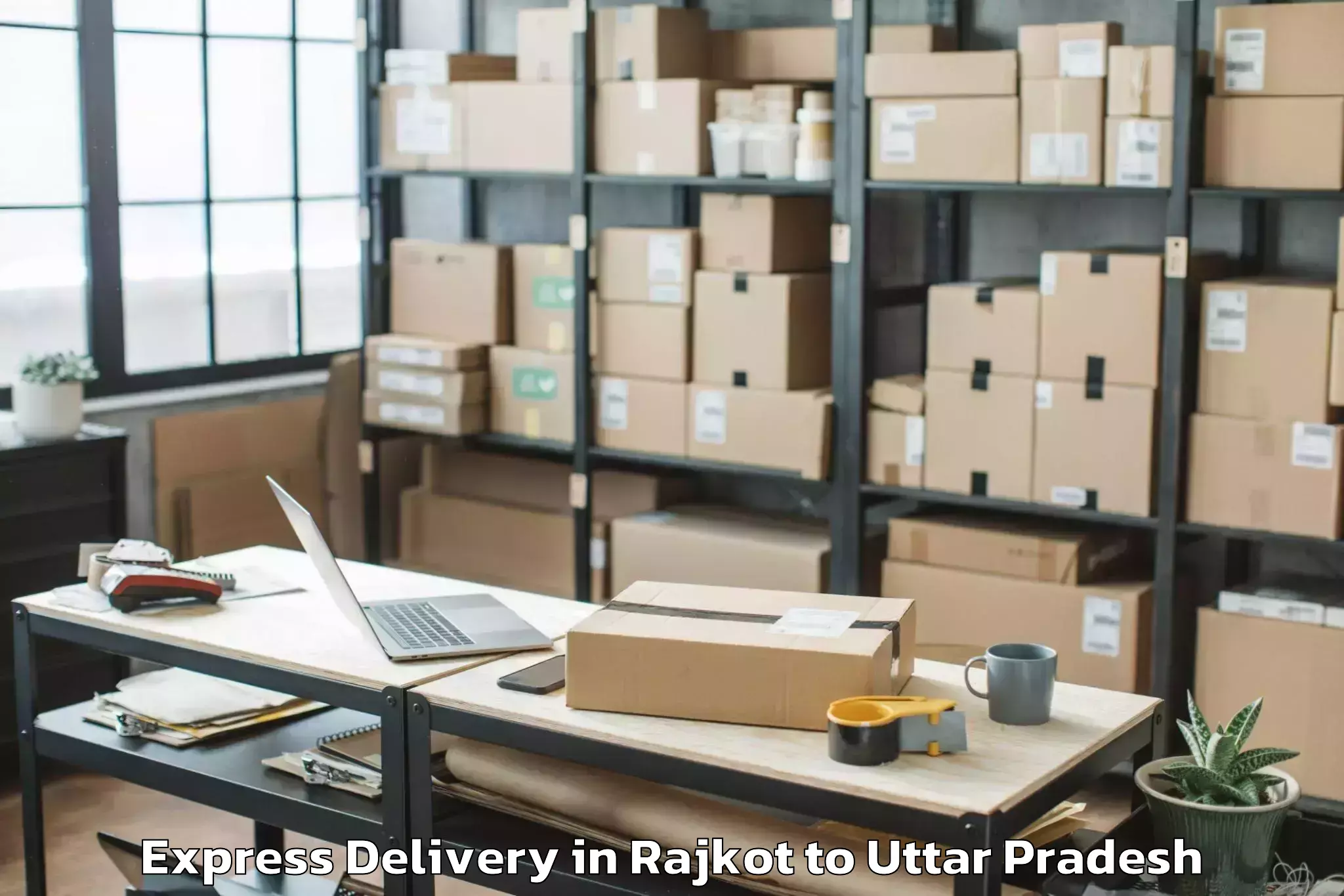 Leading Rajkot to Rafiabad Express Delivery Provider